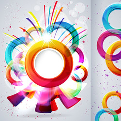 Abstract background with design elements vector