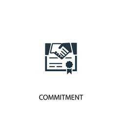 Commitment Symbol Icon vector image