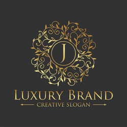 luxury logo design template Vector Image