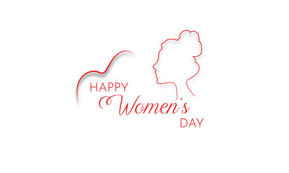 Abstract happy women day logo Royalty Free Vector Image