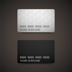 Gift or credit card design template vector