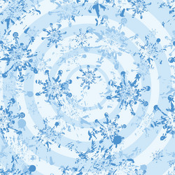 White grunge snowflakes seamless vector