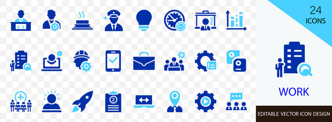 Logistics solid icon set Royalty Free Vector Image