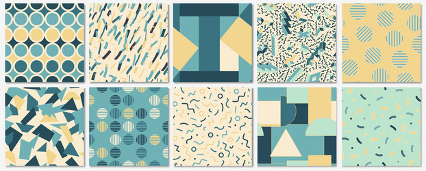 Abstract Geometric Patterns vector image