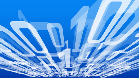 cyberspace background binary code chaos vector image