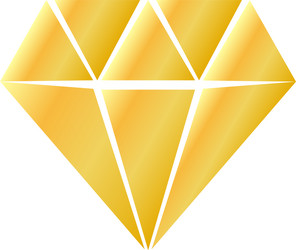 Diamond jewelry gold logo Royalty Free Vector Image