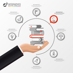 Infographic design template business concept Vector Image