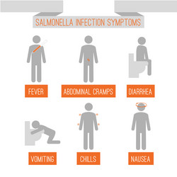 Food Poisoning Indigestion Symptoms Poisoned Vector Image