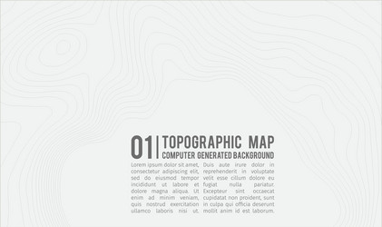 Topographic map background with space for copy vector