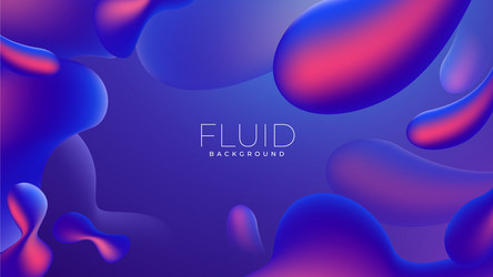 Abstract background gradient floating fluid vector