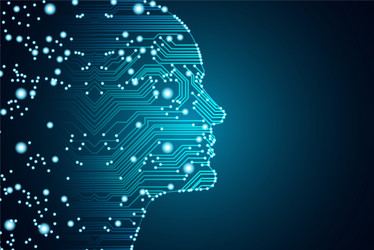 Artificial Intelligence & Data Concept vector image