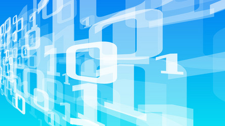 binary code stream big data digital transformation vector image
