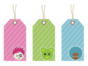 kids tags Vector Image