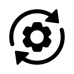 Maintenance update device data processing icon vector