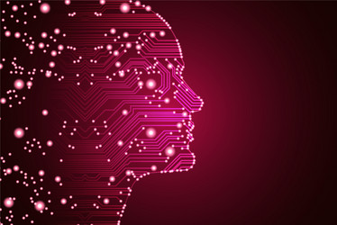 big data and artificial intelligence concept vector image