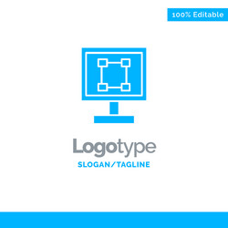 crop graphics design program application blue vector image