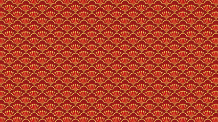 Traditional chinese pattern red golden asian Vector Image
