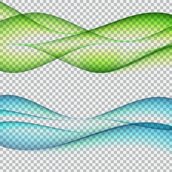 Dynamic Wave Pattern - Transparent Background vector image