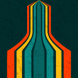 retro background with lines pattern vector image