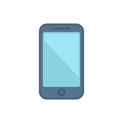 smartphone icon flat web interface vector image
