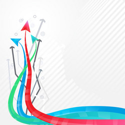abstract arrow background element design vector image