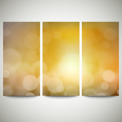 blurry backgrounds set with bokeh effect abstract vector