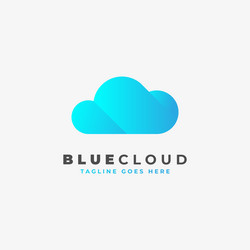 Cloud computing logo info emblems Royalty Free Vector Image