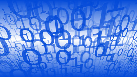 digital science abstraction numbers big data vector image