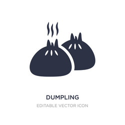dumpling icon on white background simple element vector image