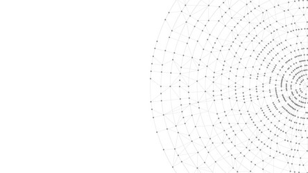 technology abstract background dots connected vector image