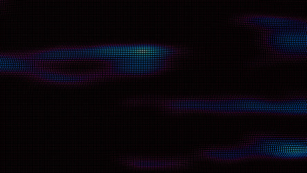 waves of colorful points digital data splash vector image
