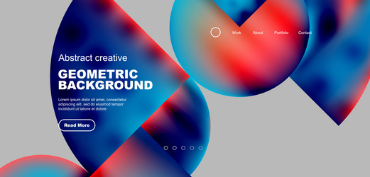 circle abstract background with fluid gradient vector image