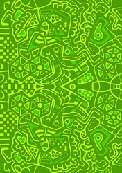 Psychedelic mosaic pattern abstract design vector