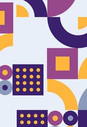 seamless pattern with abstract geometric shapes vector image