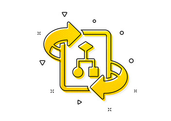 technical algorithm icon project documentation vector image