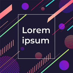 Abstract template colorful geometric pattern made vector