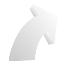 circular arrow pointer shape element vector image