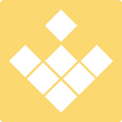 pointer arrow in modern flat style button vector image