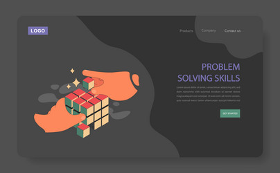 problem-solving skills vector image