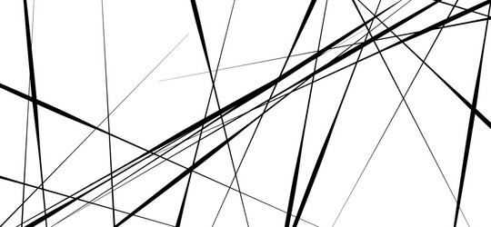 random chaotic lines abstract geometric pattern vector image
