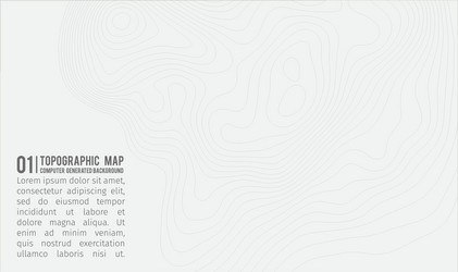 topographic map background with space for copy vector