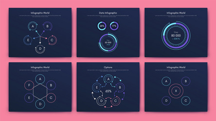 Modern infographic elements for business vector