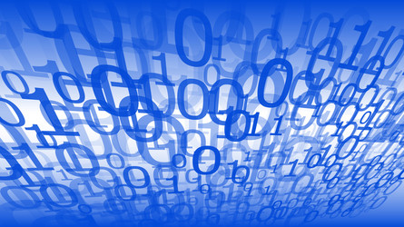 computer code zero one digits abstract technology vector image