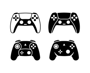 Console Game Controller Icons vector image