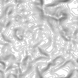 seamless pattern topographic map background vector image
