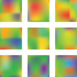gradient mesh painted in different colors vector image