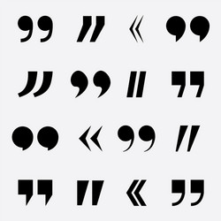 Quotation marks Royalty Free Vector Image - VectorStock