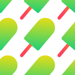Seamless pattern with gradient ice cream template vector