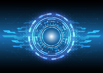 Digital infographic and computer data abstract vector