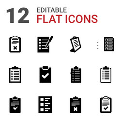 questionnaire icons vector